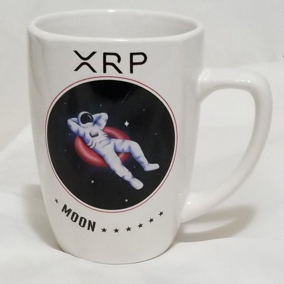 XRP Chilling To The Moon Coffee Mug 12 oz - Picture 2 of 6